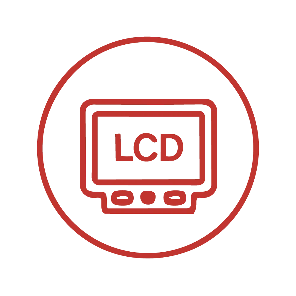 5" LCD dash